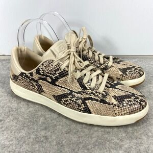 Cole Haan Grandpro Tennis Snake Print Lace Up Sneakers Womens‎ 8.5